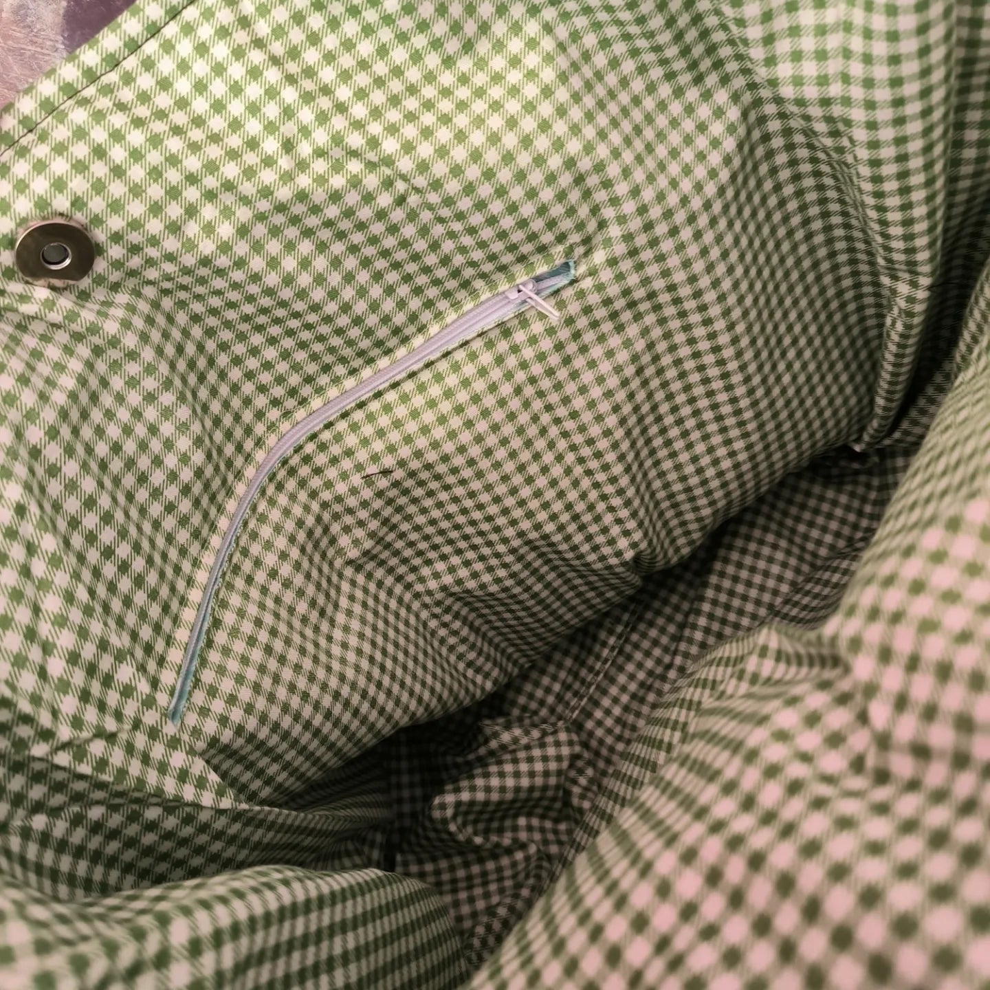 sac velours côtelé vert sauge RITA