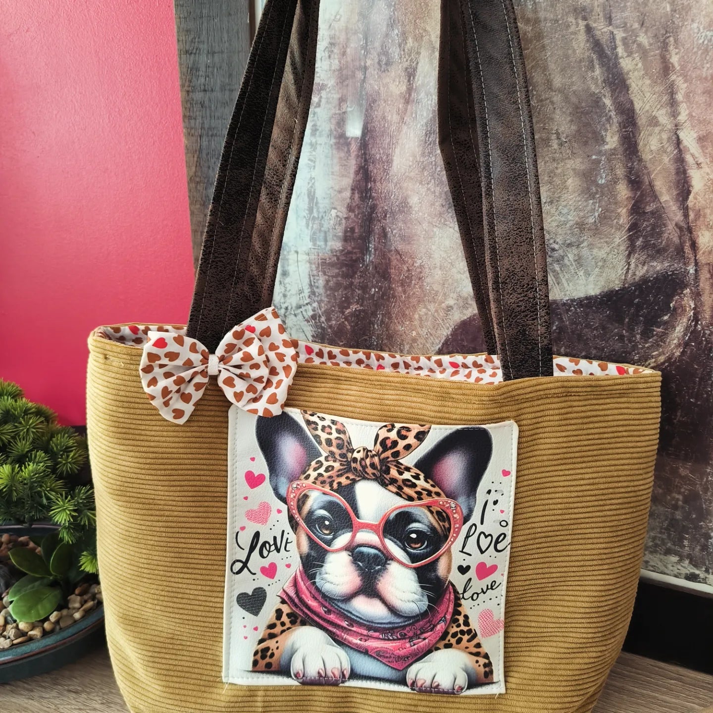 sac velours côtelé CHOUPINOU