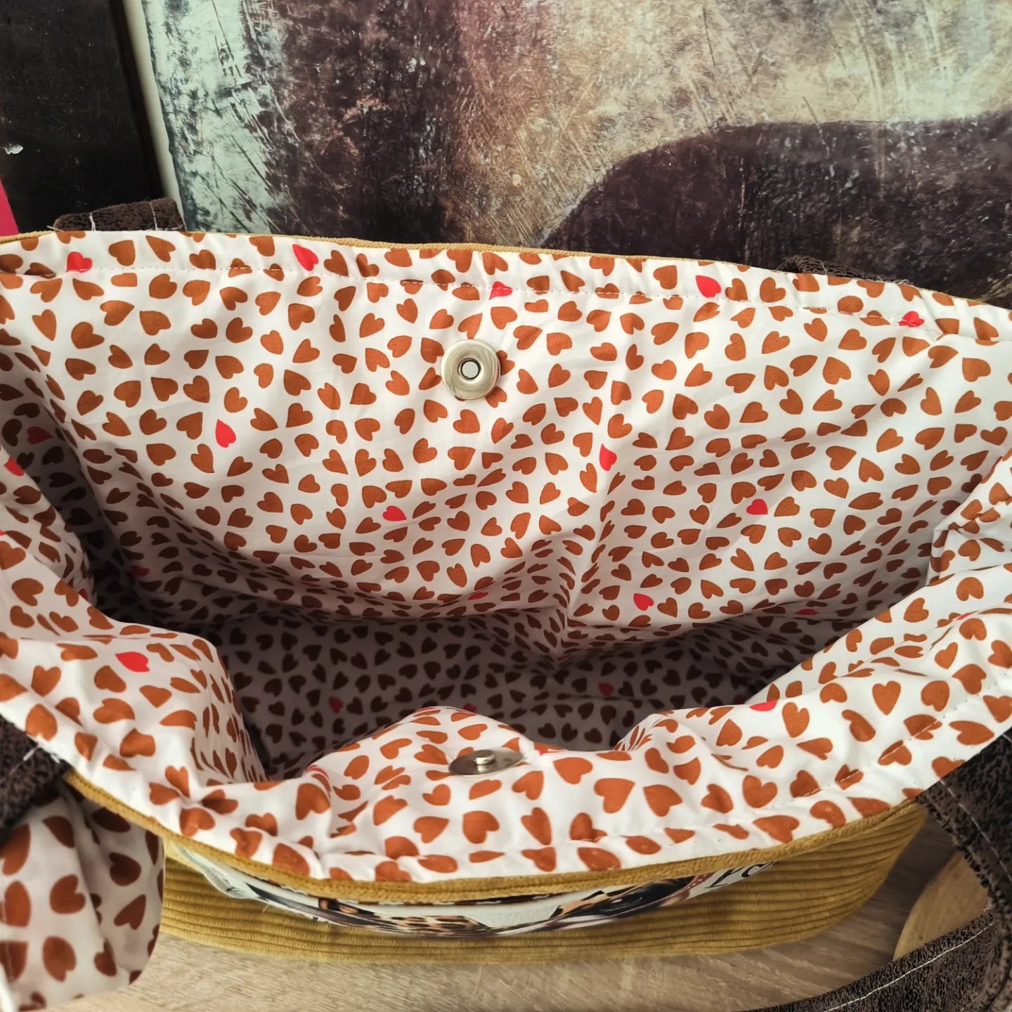 sac velours côtelé CHOUPINOU