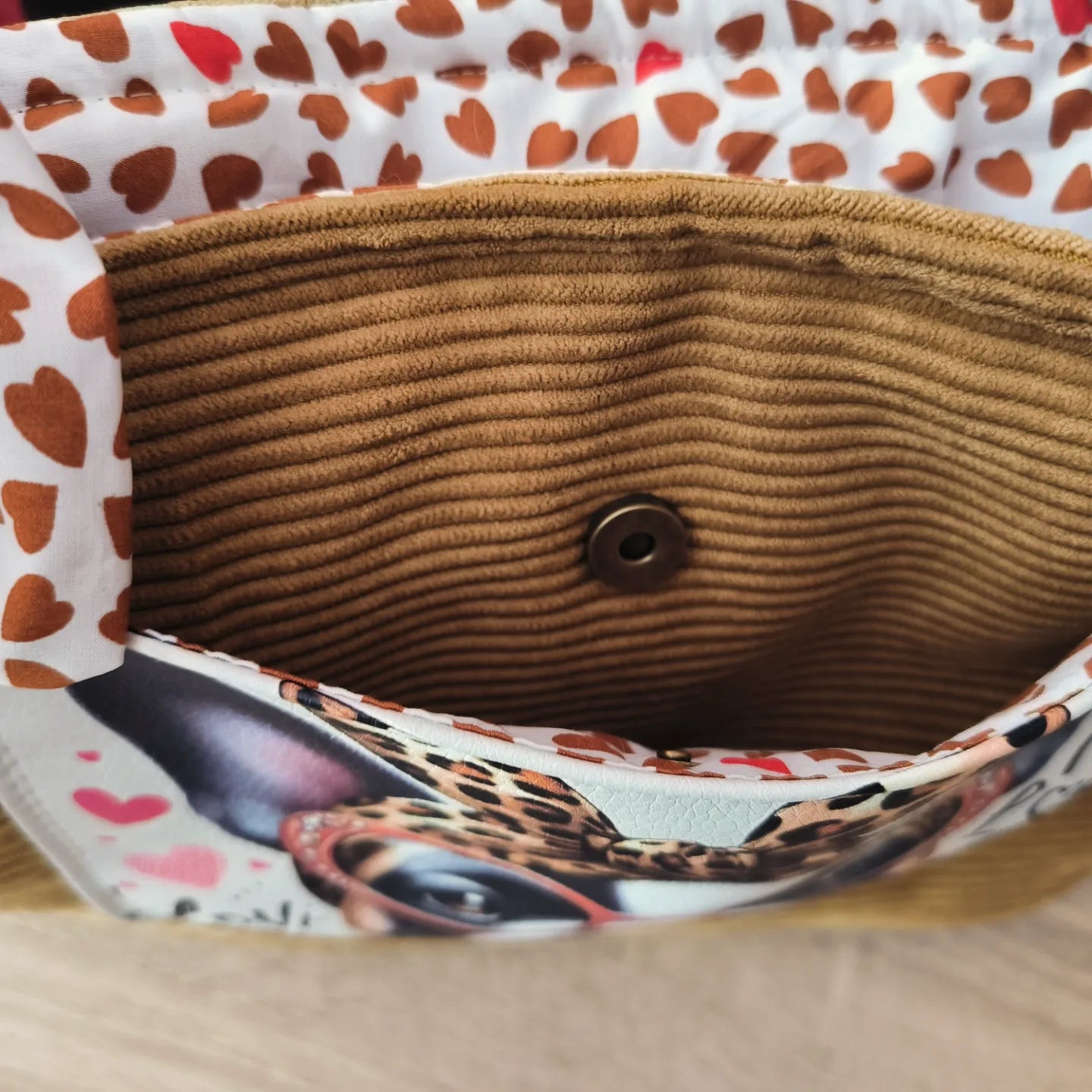 sac velours côtelé CHOUPINOU