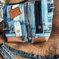 Sacoche mixte upcycling jeans Horizon