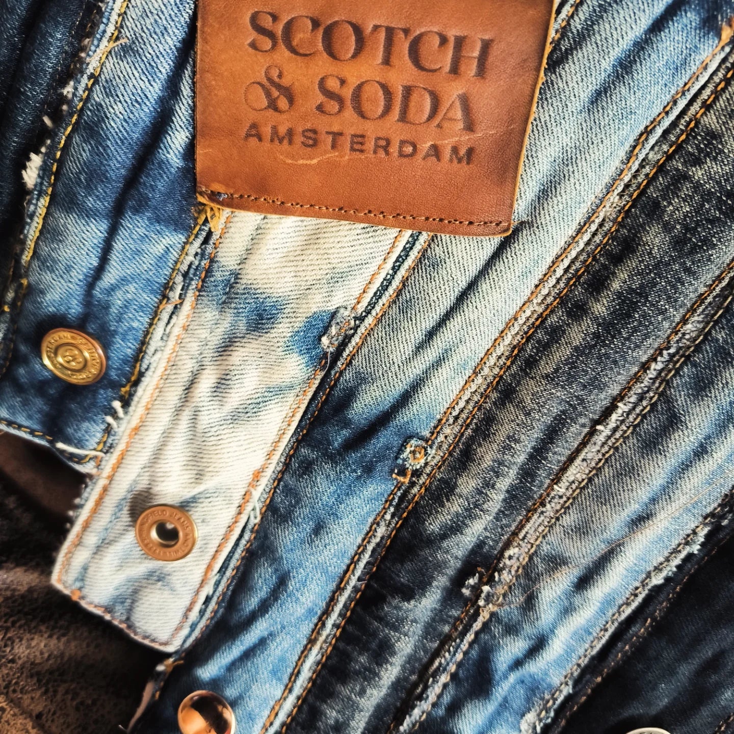 Sacoche mixte upcycling jeans Horizon